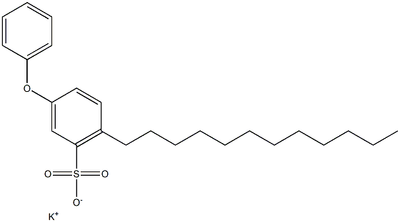 3-Phenoxy-6-dodecylbenzenesulfonic acid potassium salt 구조식 이미지