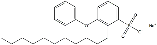 3-Phenoxy-2-undecylbenzenesulfonic acid sodium salt Structure