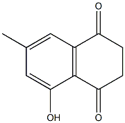 2,3-Dihydro-5-hydroxy-7-methyl-1,4-naphthoquinone Structure