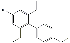 3,5-Diethyl-4-(4-ethylphenyl)phenol Structure