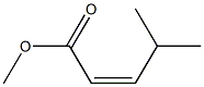 (Z)-4-Methyl-2-pentenoic acid methyl ester 구조식 이미지