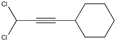 1,1-Dichloro-3-cyclohexyl-2-propyne 구조식 이미지