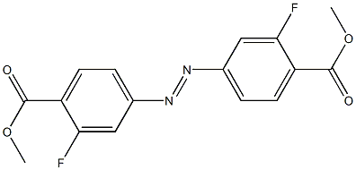 3,3'-Difluoroazobenzene-4,4'-dicarboxylic acid dimethyl ester Structure