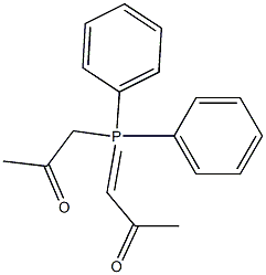 Diphenyl(2-oxopropyl)(2-oxopropylidene)phosphorane Structure