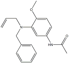 5-Acetylamino-N-allyl-N-benzyl-2-methoxyaniline 구조식 이미지