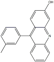 9-(3-Methylphenyl)-3-hydroxyacridine Structure