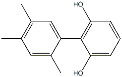 2-(2,4,5-Trimethylphenyl)benzene-1,3-diol Structure