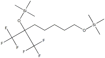 2-(Trifluoromethyl)-2,7-bis(trimethylsiloxy)-1,1,1-trifluoroheptane Structure