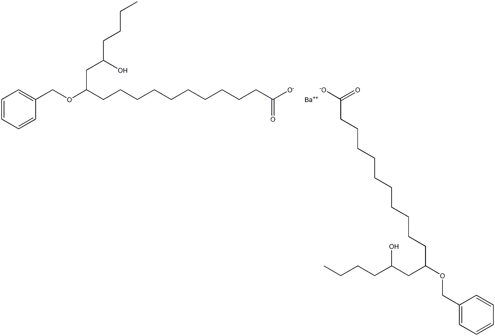 Bis(12-benzyloxy-14-hydroxystearic acid)barium salt 구조식 이미지