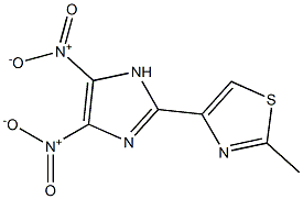 2-(2-Methylthiazol-4-yl)-4,5-dinitro-1H-imidazole Structure