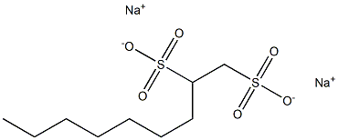 1,2-Nonanedisulfonic acid disodium salt Structure