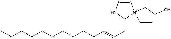 1-Ethyl-1-(2-hydroxyethyl)-2-(2-tridecenyl)-4-imidazoline-1-ium 구조식 이미지