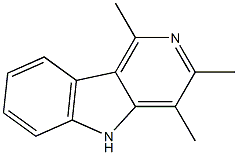1,3,4-Trimethyl-5H-pyrido[4,3-b]indole Structure
