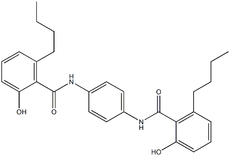 N,N'-Bis(6-butylsalicyloyl)-p-phenylenediamine 구조식 이미지