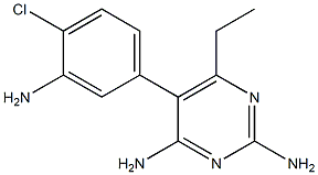 5-(3-Amino-4-chlorophenyl)-6-ethyl-2,4-pyrimidinediamine Structure