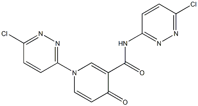 1,N-Bis(6-chloropyridazin-3-yl)-1,4-dihydro-4-oxopyridine-3-carboxamide 구조식 이미지