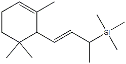 2,4,4-Trimethyl-3-[(E)-3-trimethylsilyl-1-butenyl]cyclohexene Structure