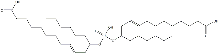 Phosphoric acid di(1-hexyl-11-carboxy-3-undecenyl) ester 구조식 이미지