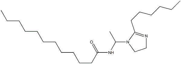 1-(1-Lauroylaminoethyl)-2-hexyl-2-imidazoline 구조식 이미지