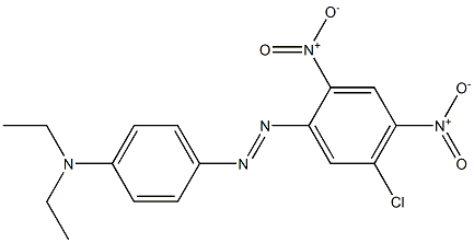 2,4-Dinitro-5-chloro-4'-(diethylamino)azobenzene Structure