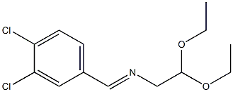 (3,4-Dichlorobenzylidene)aminoacetaldehyde diethyl acetal 구조식 이미지