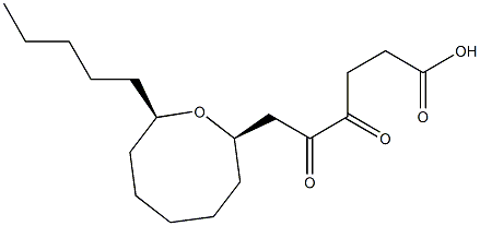4,5-Dioxo-6-[[(2R,8R)-8-pentyloxocan]-2-yl]hexanoic acid 구조식 이미지
