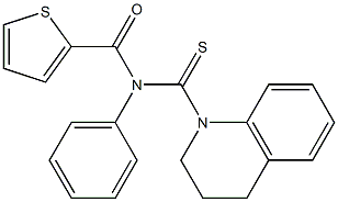 N-(2-Thienylcarbonyl)-N-phenyl-1,2,3,4-tetrahydroquinoline-1-carbothioamide Structure