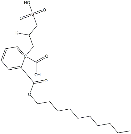 Phthalic acid 1-decyl 2-(2-potassiosulfopropyl) ester Structure