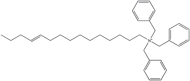 (11-Pentadecenyl)tribenzylaminium Structure