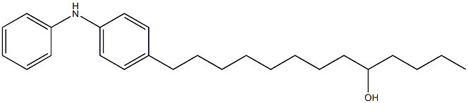 4-(9-Hydroxytridecyl)phenylphenylamine Structure