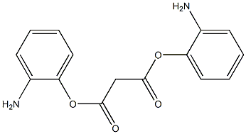 Malonic acid bis(2-aminophenyl) ester 구조식 이미지