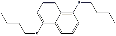 1,5-Di(butylthio)naphthalene Structure