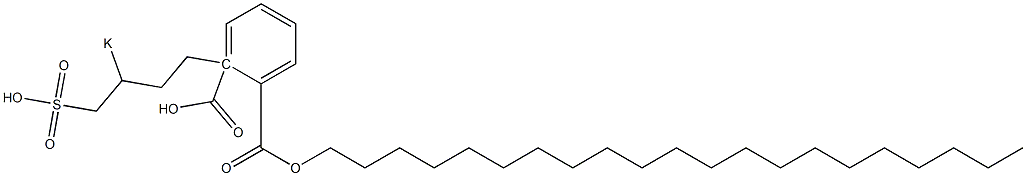 Phthalic acid 1-henicosyl 2-(3-potassiosulfobutyl) ester Structure