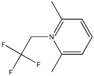 1-(2,2,2-Trifluoroethyl)-2,6-dimethylpyridinium Structure