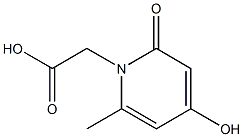 1,2-Dihydro-4-hydroxy-6-methyl-2-oxopyridine-1-acetic acid Structure