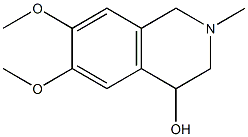 1,2,3,4-Tetrahydro-2-methyl-6,7-dimethoxyisoquinolin-4-ol Structure