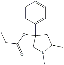 1,5-Dimethyl-3-phenylpyrrolidin-3-ol propionate Structure