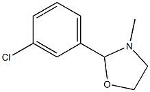 2-(m-Chlorophenyl)-3-methyloxazolidine Structure