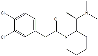 1-[(3,4-Dichlorophenyl)acetyl]-2-[(1S)-1-dimethylaminoethyl]piperidine Structure