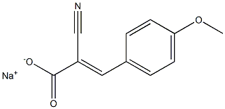 2-Cyano-3-(4-methoxyphenyl)acrylic acid sodium salt 구조식 이미지