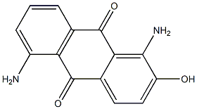 2-Hydroxy-1,5-diaminoanthraquinone 구조식 이미지