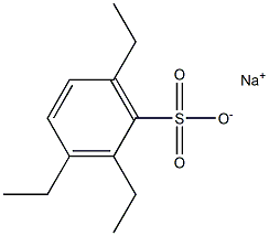 2,3,6-Triethylbenzenesulfonic acid sodium salt Structure