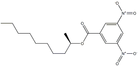 (-)-3,5-Dinitrobenzoic acid (R)-1-methylnonyl ester 구조식 이미지