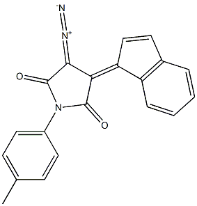 Dihydro-1-(4-methylphenyl)-3-diazo-4-(1H-inden-1-ylidene)-1H-pyrrole-2,5-dione Structure