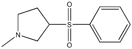 1-Methyl-3-(phenylsulfonyl)pyrrolidine 구조식 이미지