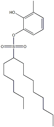 7-Pentadecanesulfonic acid 2-hydroxy-3-methylphenyl ester 구조식 이미지