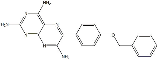 6-[4-(Benzyloxy)phenyl]-2,4,7-pteridinetriamine Structure