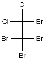 1,2,2,2-Tetrabromo-1,1-dichloroethane 구조식 이미지