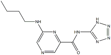 6-Butylamino-N-(1H-tetrazol-5-yl)pyrazine-2-carboxamide Structure