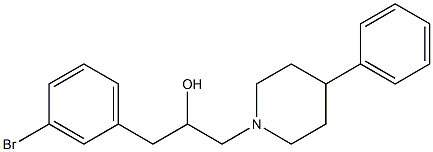 1-(3-Bromophenyl)-3-(4-phenyl-1-piperidinyl)-2-propanol Structure